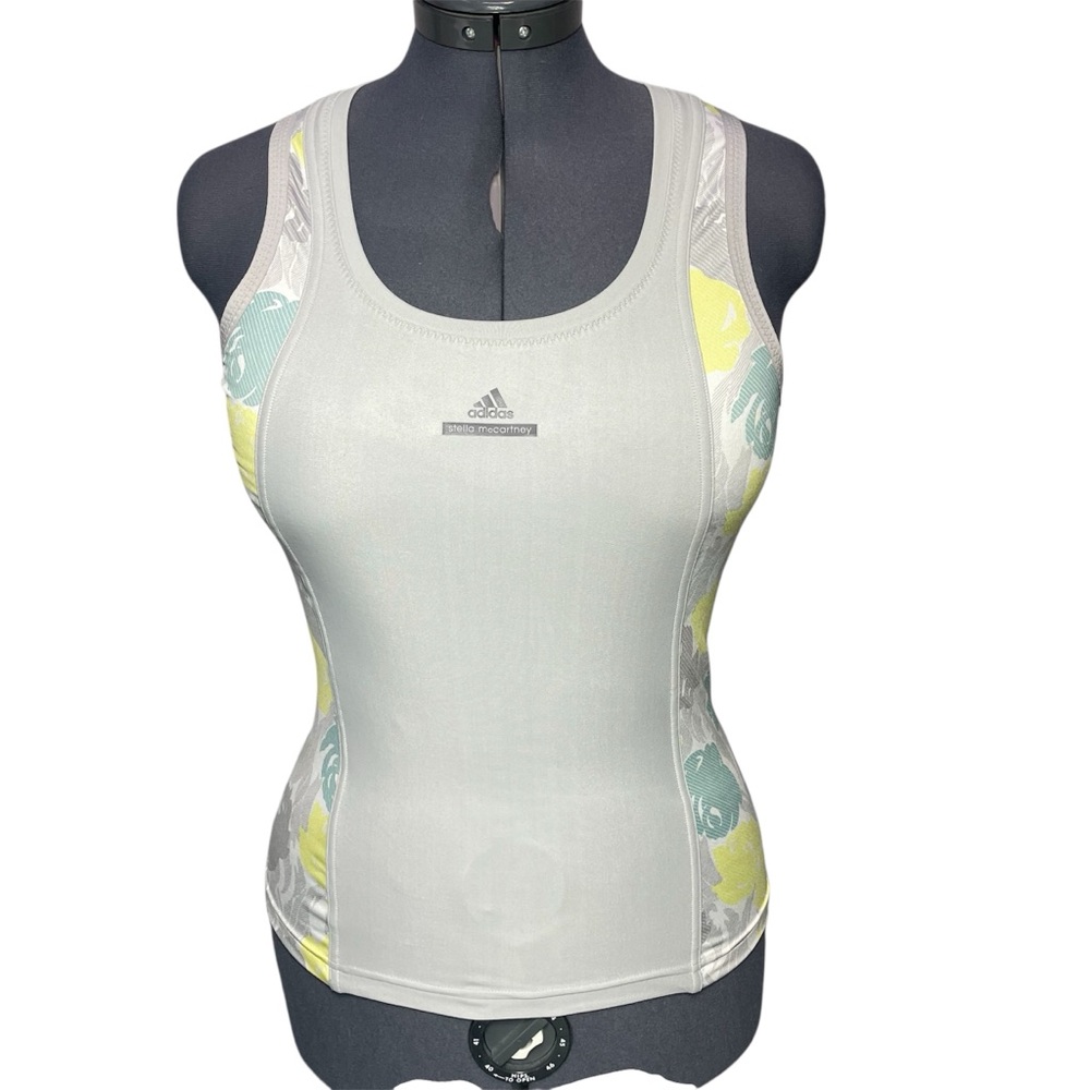 Adidas Roland Garros Stella McCartney Tank Top Shirt Womens S Small Glacial Blue